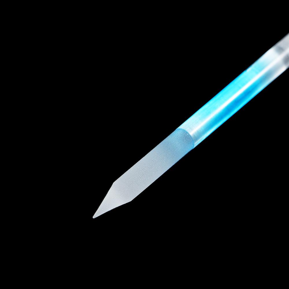 Art Tools Gradient Color Double Sided Nail File Pedicure Tool Glass Cuticle Pusher Cuticle Remover