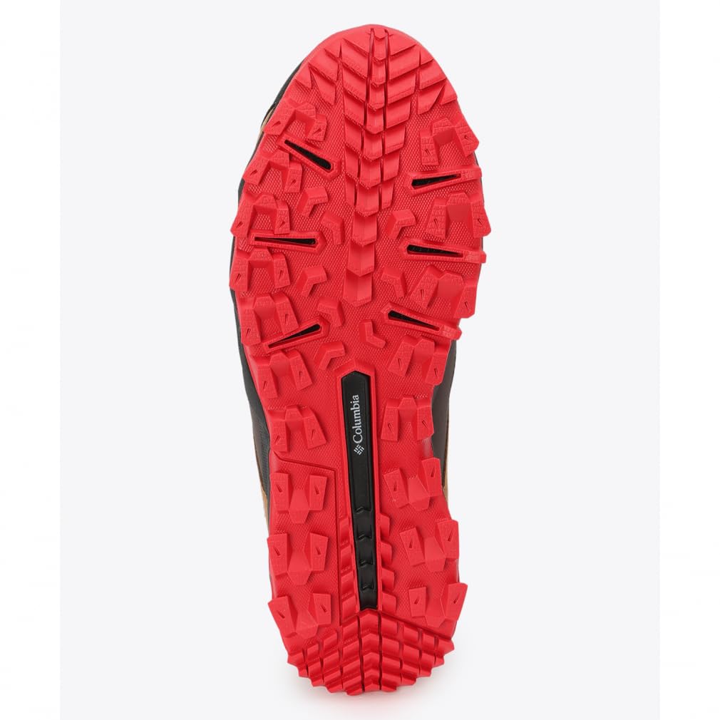 Columbia Saber Six Low Outdry Wide Hiking Size Red YI0238 Shoes, Men's, 26.0cm, Bark, Spark,