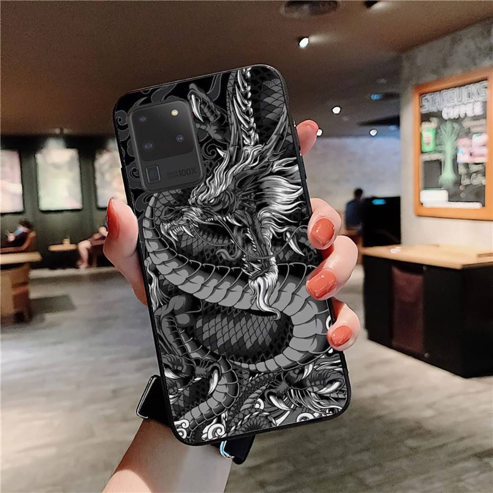 Chinese Dragon Phone Case For Samsung S 24 Fe 25 Ultra Plus 20 Lite 21 30 22 23 24 22 Ultra 5G Fundas