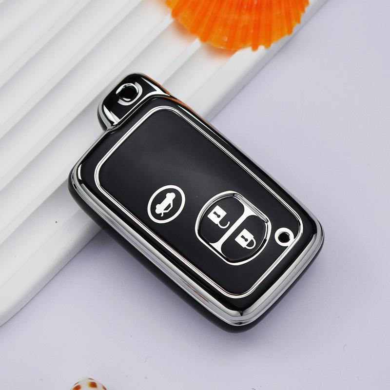 

2/3/4 кнопки, новый чехол для дистанционного ключа из ТПУ для Toyota Camry Prius Land Cruiser Prado 150 Crown для Subaru Foreste XV, аксессуары 3A Button Key Case чёрный