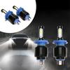 2Pcs 36W 12V/24V H4 8000LM White LED Headlight Kit COB Headlamp Light Bulb IP68