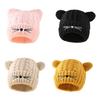 Kids Beanies Knitted Hat Fun Embroidered Whisker Headwear Kitten Ears Theme for Outdoor Sports Workout
