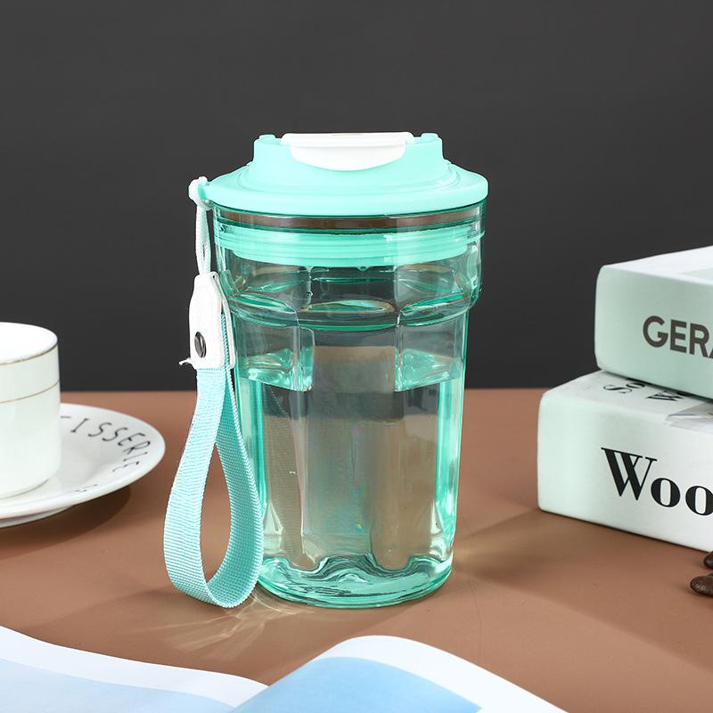 Online Celebrity Ins Creative Coffee Cup High Value Student Plastic Cup Cola Milk Tea Cup Portable Water Cup Female