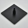 Matte Black Rain Shower Head LED Changing 16" Square Brass Shower Head Faucet Bathroom Accessory Top Over-head Shower Sprayer