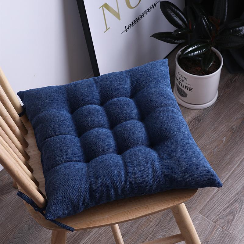 Подушки на стулья с эффектом памяти Подушки для стульев для улицыдома для обеденных стульев Подушки на сиденья для кухни столовой офиса патио 4545cm темно-синий 1140₽