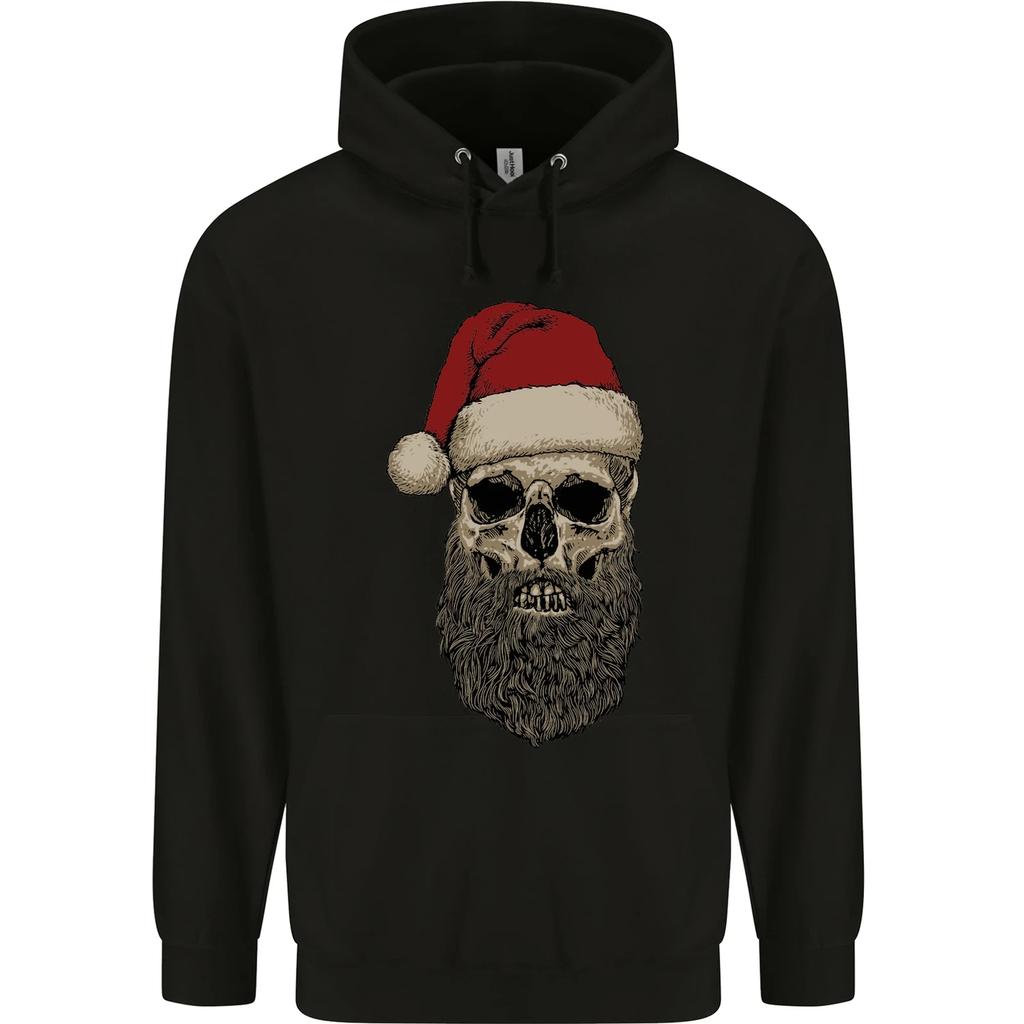 Santa Skull Gothic Heavy Metal Christmas Hoodie