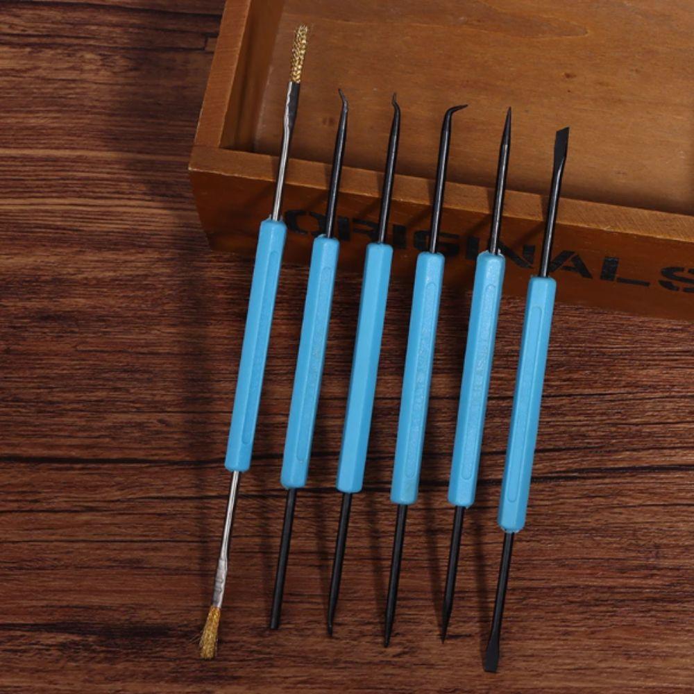 Blue Color PCB Cleaning Tool Carbon Steel Soldering Aid Tool Welding Kit  Electronic Repair