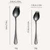 Stainless Steel Spork Dessert Spoons Long Handle Dessert Spoon Soup Spoons  for Kitchen Tools