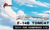 Lambo Models 1/72 F-14B Innenraum 3D-Abziehbild (für Hobby Boss) Plastikmodell-Abziehbild LNB72111 (Flugzeug)