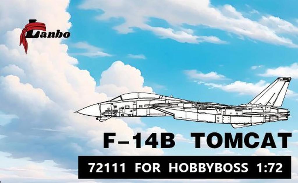 Lambo Models 1/72 F-14B Innenraum 3D-Abziehbild (für Hobby Boss) Plastikmodell-Abziehbild LNB72111 (Flugzeug)