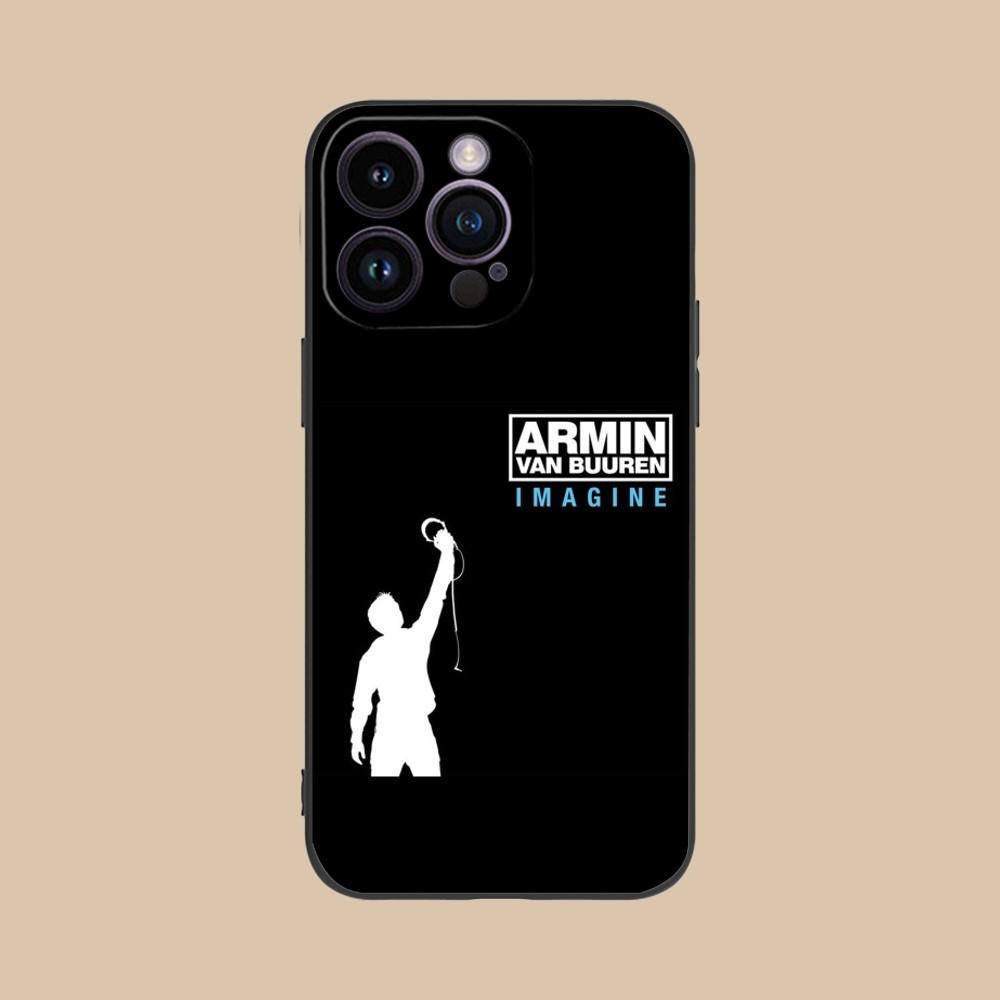 Armin van Buuren Handyhülle für iPhone 15 14 13 12 11 X XR XS 8 7 Pro Max Plus Mini Schwarze Weiche Handyhülle Funda