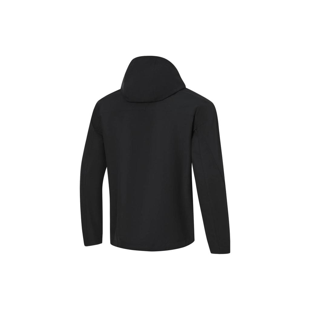 Li-Ning Solid Color Reflective Hooded Sports Windbreaker Men Outerwear AFDT843-10