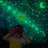 525PCS Box Packed Luminous Nine Planets Wall Sticker for Kids Bedroom Living Room Glow In The Dark DIY Party Home Decor