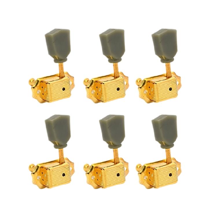 6Pcs Semi Closed Tuning Pegs Keys Tuner Machine Head Black Guitar Tuning Pegs Guitar Accessories Easy to Install