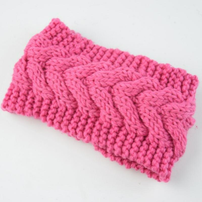 Winter Breite Stirnbänder für Damen Gestrickt Warm Turban Kopfwickel Dick Grob Ohrenwärmer Weich Stretch Häkel-Haarbänder Bandanas Haar-Accessoires