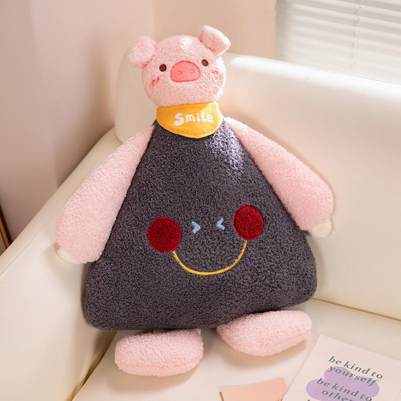 Elephant Cute Smile Cat Monkey Pig Plush Toy Cartoon Girl Living Room Doll Sofa