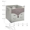 FOX SHELF BOX, Gray, Made of Fabric, 29x29 Cm