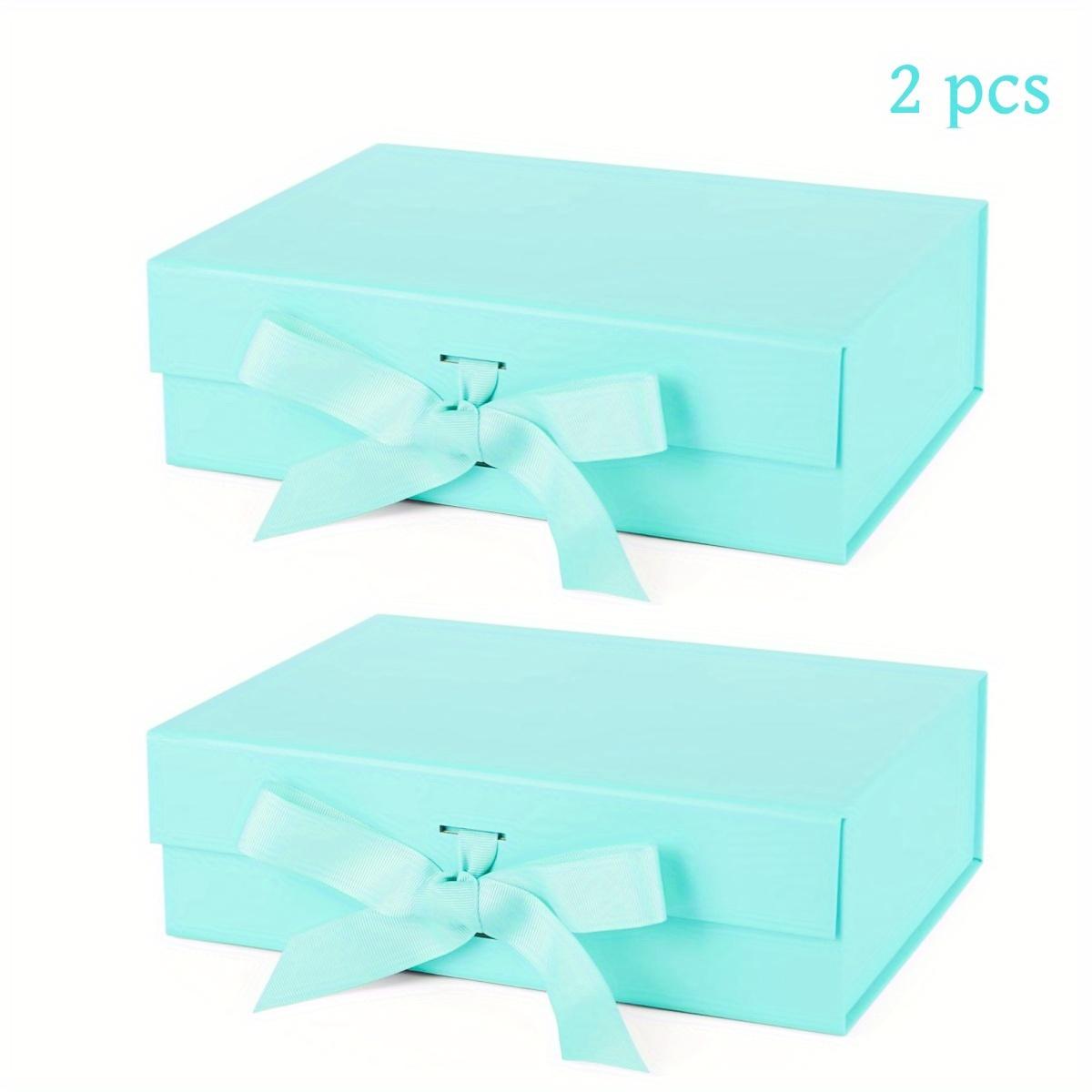 

2 шт., 26*19*8 см/10,24*7,5*3,15 дюйма, подарочная коробка с крышкой с лентой и магнитной застежкой, утолщенный белый картон, жесткая коробка с откидной крышкой, складная коробка Pack of 2 зелёный