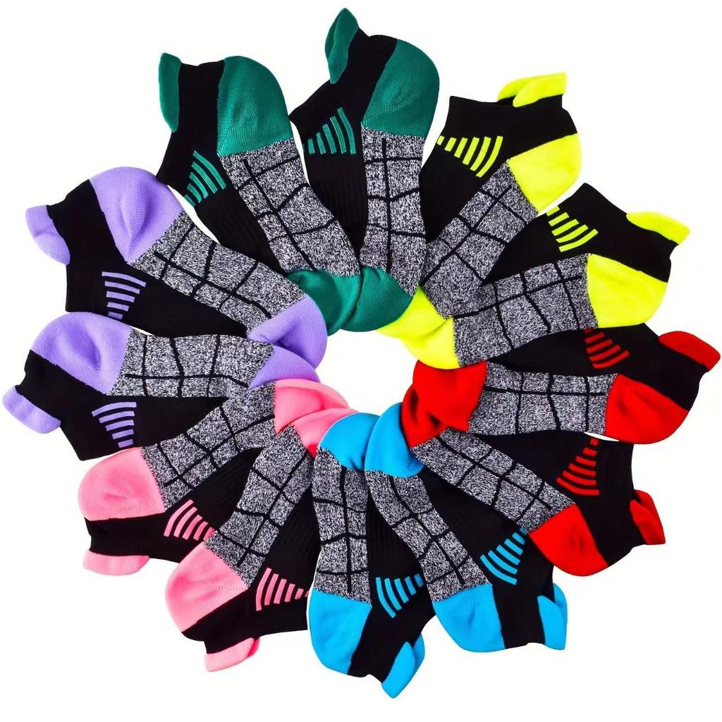 Chaussettes de sport basses noires pour femmes pour la course à pied, le cyclisme et le basketball