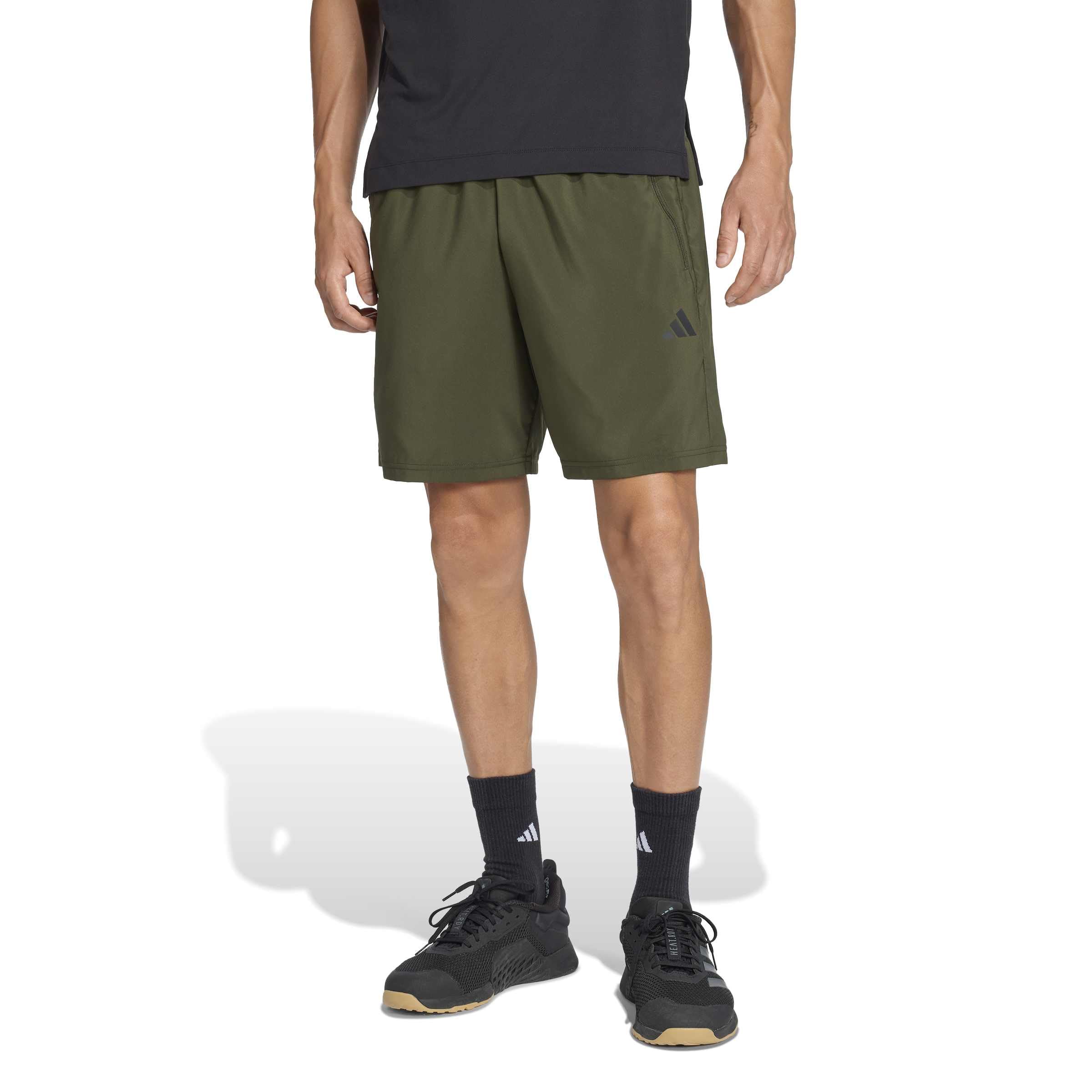 

Adidas Train Essentials Woven Training Shorts Night Men s QF268, Cargo/Black (JX2715)