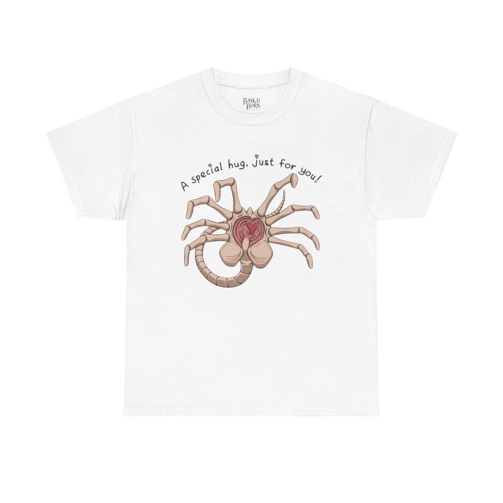 Facehugger Heart Hug Tee | SciFi Alien Creepy Cute Shirt