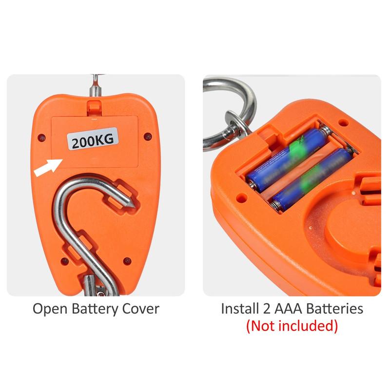 Handheld  Stainless Steel Electronic Weighing Digital Crane Scales Industrial Heavy Duty Hanging Hook Scales