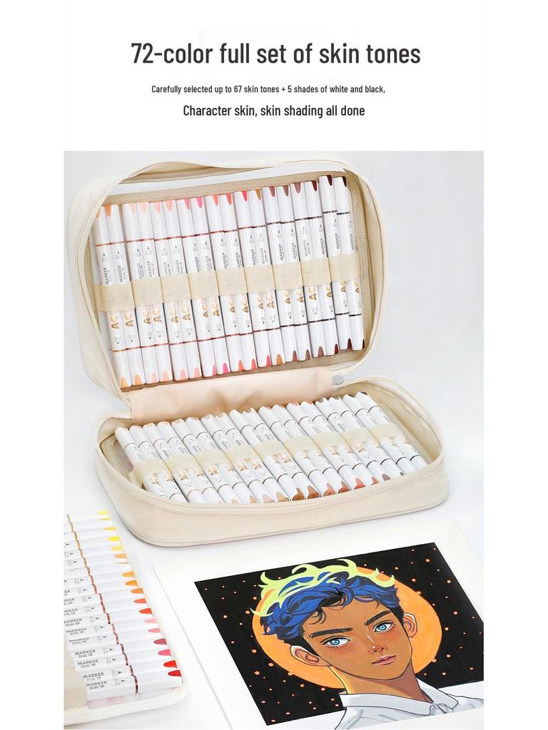 Guangna 8109 Stackable Double-ended Acrylic Marker Pens for DIY Doodling, Journaling, and Art