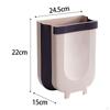 Foldable Waste Bin Hanging Kitchen Trash Can Compost Folding Hang Garbage for Outdoor