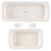Bpa Free Vegetable Wash Basin Over The Sink Colander Strainer Drain Tray  Vegetable Washing