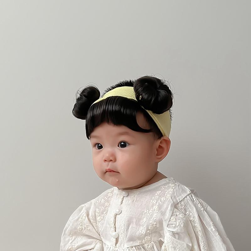 Girl Baby Children'S Fake Bangs Wig Hairband Bangs Chignons Daily Wear Bangs Cosplay Hairpieces Accessories
