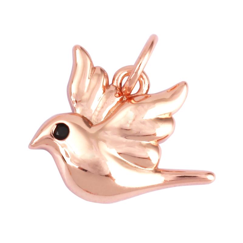 

Cute Snail Ostrich Flamingo Bird Bee Dragonfly Insect Charm Pendant,Fashion Gold Zircon Craft Jewelry Necklace Supplies N28