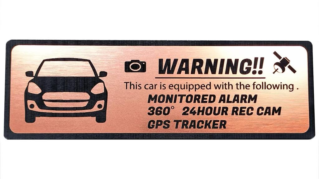 [Honami Works] 4th generation SWIFT security emblem 24-hour monitoring drive recorder GPS tracker sticker (pink gold)