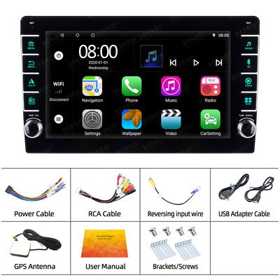8palcové autorádio 1Din Wireless CarPlay Android Auto Multimediální přehrávač do auta Bluetooth Video MP5 přehrávač 8" dotykový displej Wifi HD Video FM