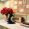 1Pc Christmas Iron Art Decoration Ornament, Christmas Scene Decoration, Desktop Decoration, Christmas Tree Desktop Decoration Ornament, DIY Be
