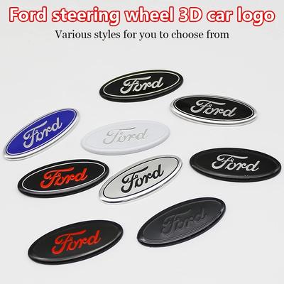Car Steering Wheel Emblem Decals Badge For Focus 2 Mk3 F150 Mondeo Max Fusion Ranger Escort Explorer KugaTaurus Transit