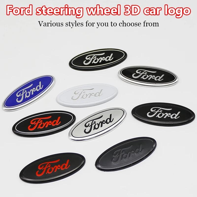 RVQX5 Car Styling Logo Steering Wheel Center Badge Logo Sticker interior Accessories For Ford Focus 3 MK2 Fiesta MK7 Mondeo MK4 Fusion