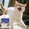 Pet tooth powder cleans teeth while refreshing breath, making interaction with furry children closer