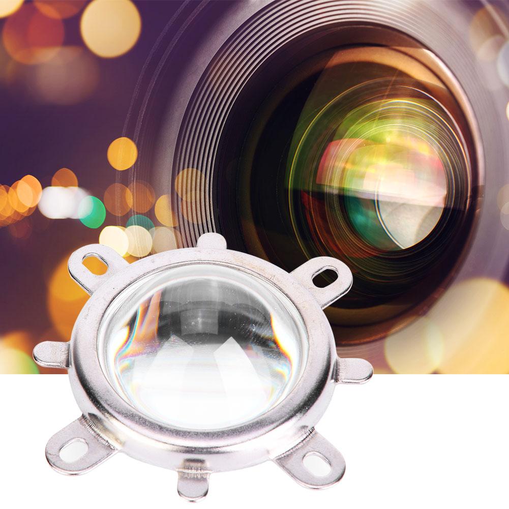 44mm Optical Glass Lens 50mm Reflector Collimator Cup Fixed Bracket for 20 100W LED Light(60 Degrees  )