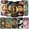 Moon Sun Phone Case For iPhone 17 16 15 Pro Max 11 12 13 14 7 8 Plus SE 2020 X XR XS Cover Soft Black