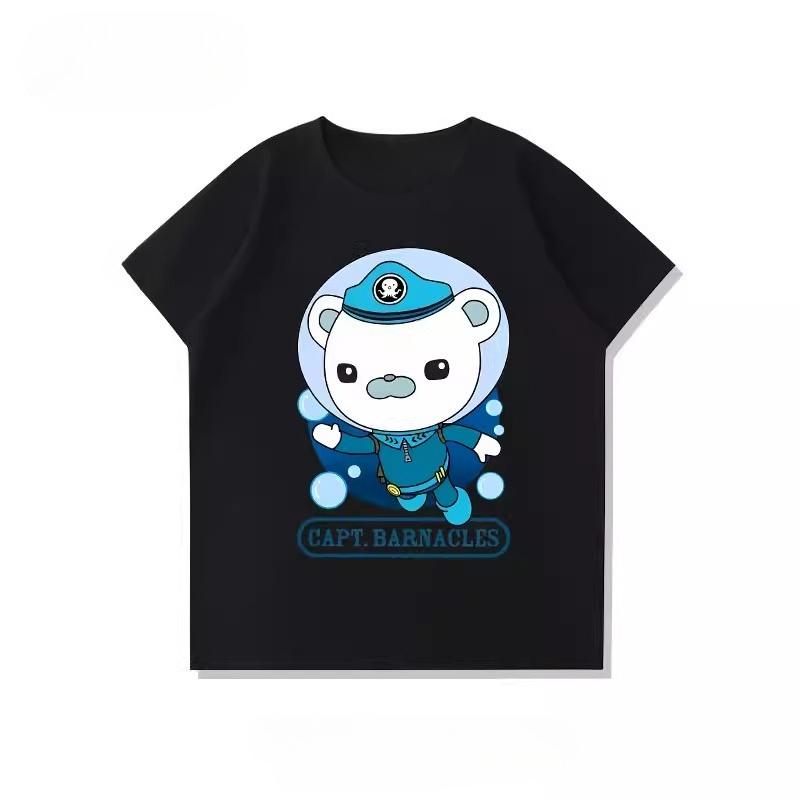 Potdemiel Octonauts Rescue Team Childrens 100 Cotton TShirt New Summer Style Comfortable and Breathable Childrens TShirt