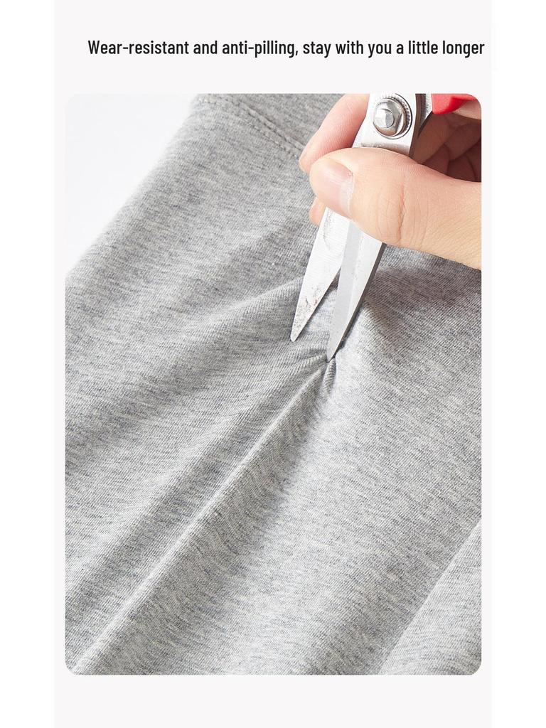 Plus Size Women's High Waist Thermal Cotton-Wool Pants - Antibacterial, Autumn/Winter Base Layer