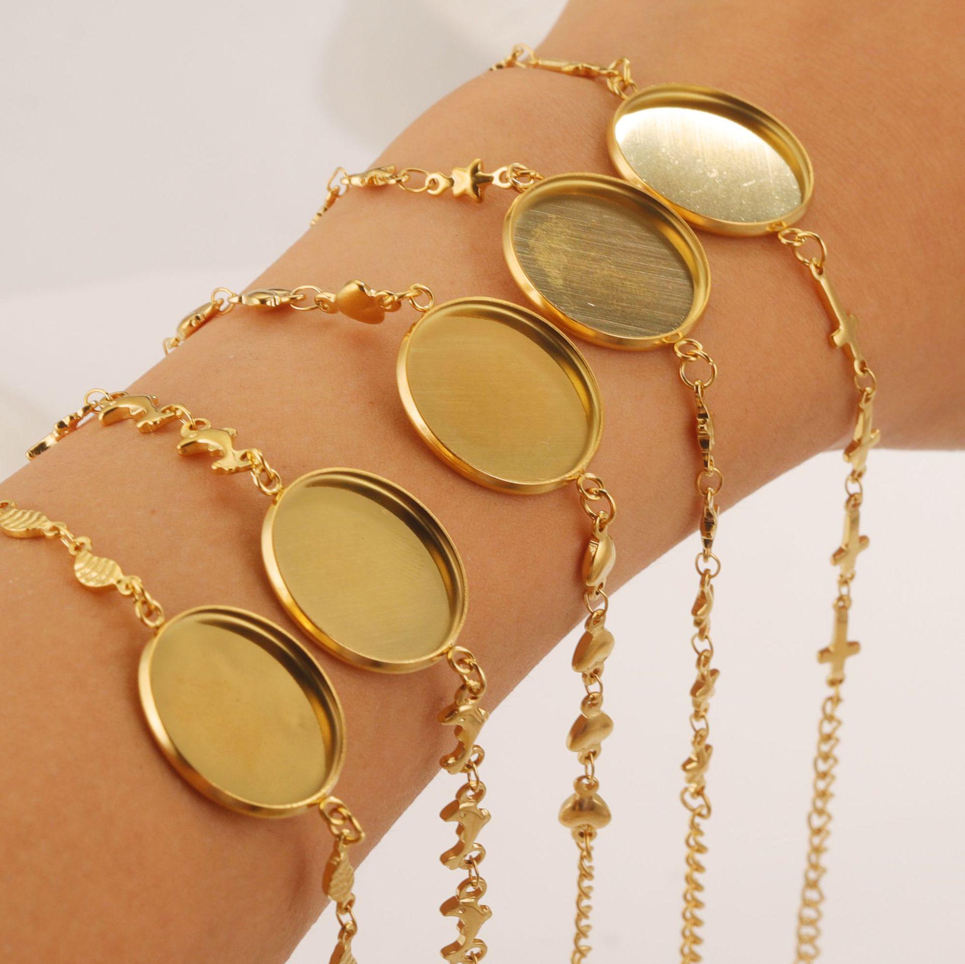 

DIY Bracelet Kit with 20mm Stainless Steel Time Gem Tray