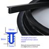 Car Dashboard Sealing Strip Noise Sound Insulation Rubber Strips Universal for Weatherstrip Auto Accessories Car Stickers