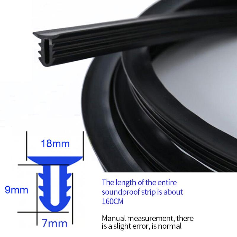 Car Dashboard Sealing Strip Noise Sound Insulation Rubber Strips Universal for Weatherstrip Auto Accessories Car Stickers