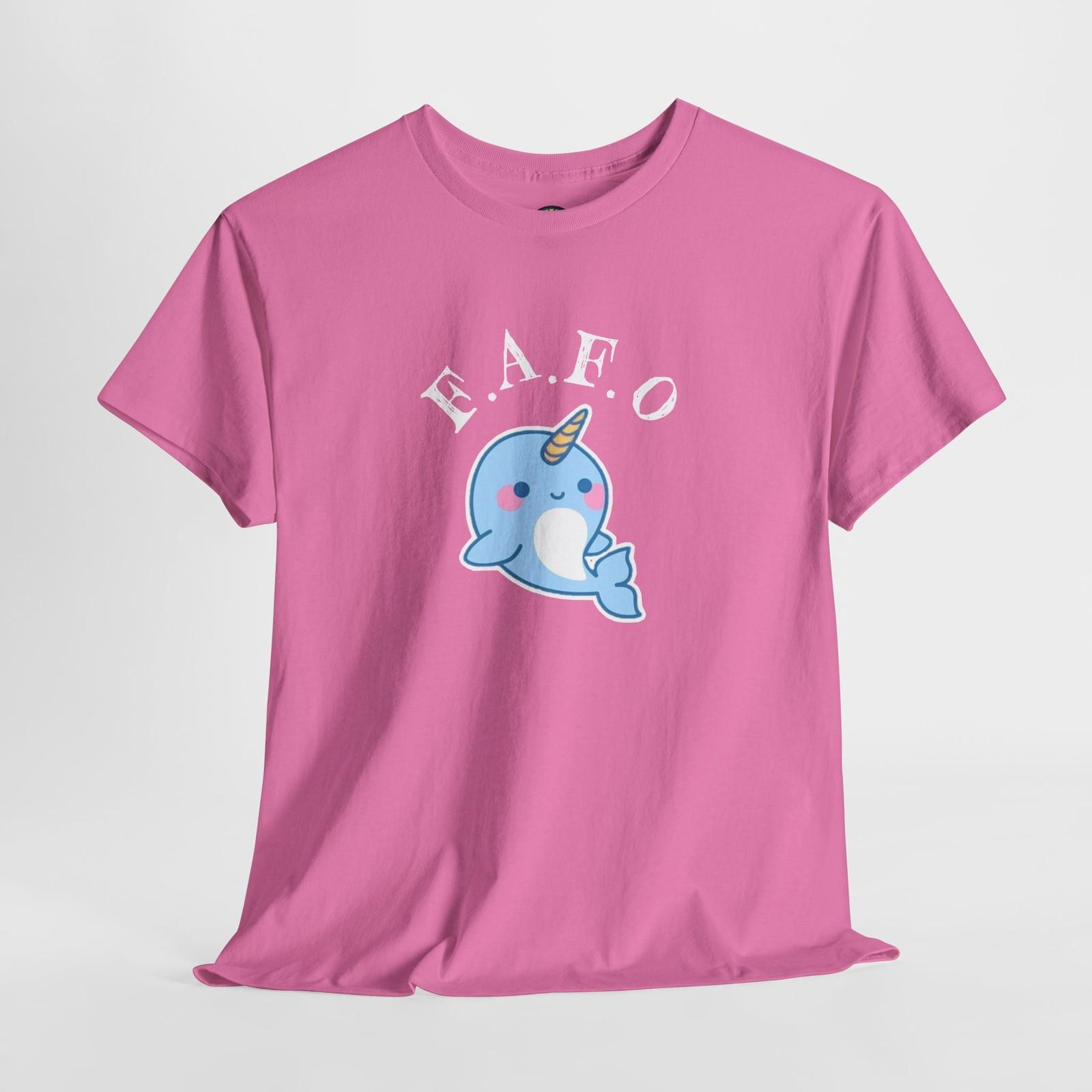 Sarcastic T-Shirt Cute FAFO Narwhal Adult Humor Unisex Graphic Tee S