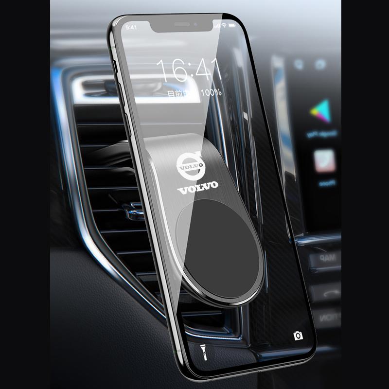 Metal Magnetic Car Phone Holder For Volvo XC60 XC90 S60 V50 V60 V70 V90 S90 Accessories