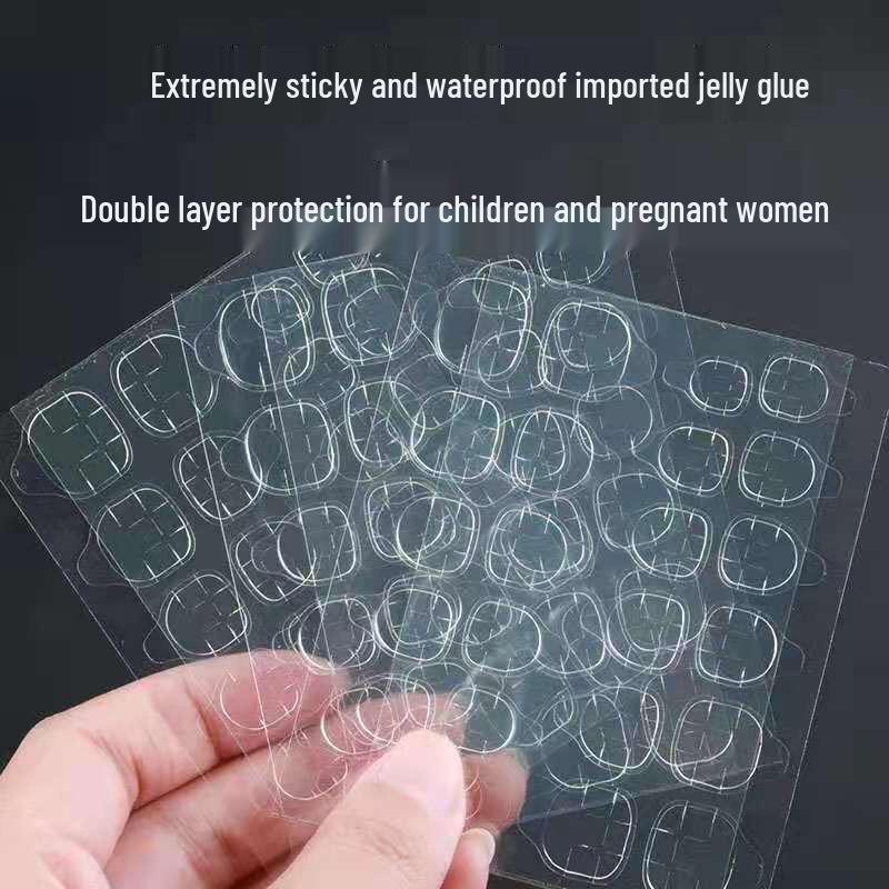 Children's High Viscosity Removable Nail Stickers with Transparent Jelly Glue