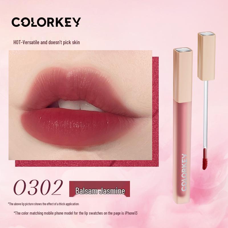Colorkey Matte Black Satin Lip Tint - Moisturizing & Affordable Lip Clay for Students
