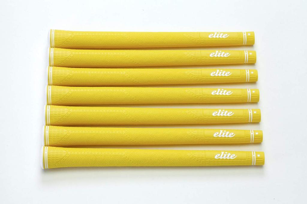 Elitegrips Golf Grips CX46 7 Piece Set Acid Yellow with Backline