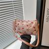 Retro Classic Women Shoulder Bags Strawberry Printed Lady Crossbody Bags Corduroy Ins Style Sweet Underarm Bag Girl Handbags